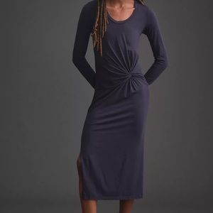 Anthropologie Sundry Twist Front Midi Dress